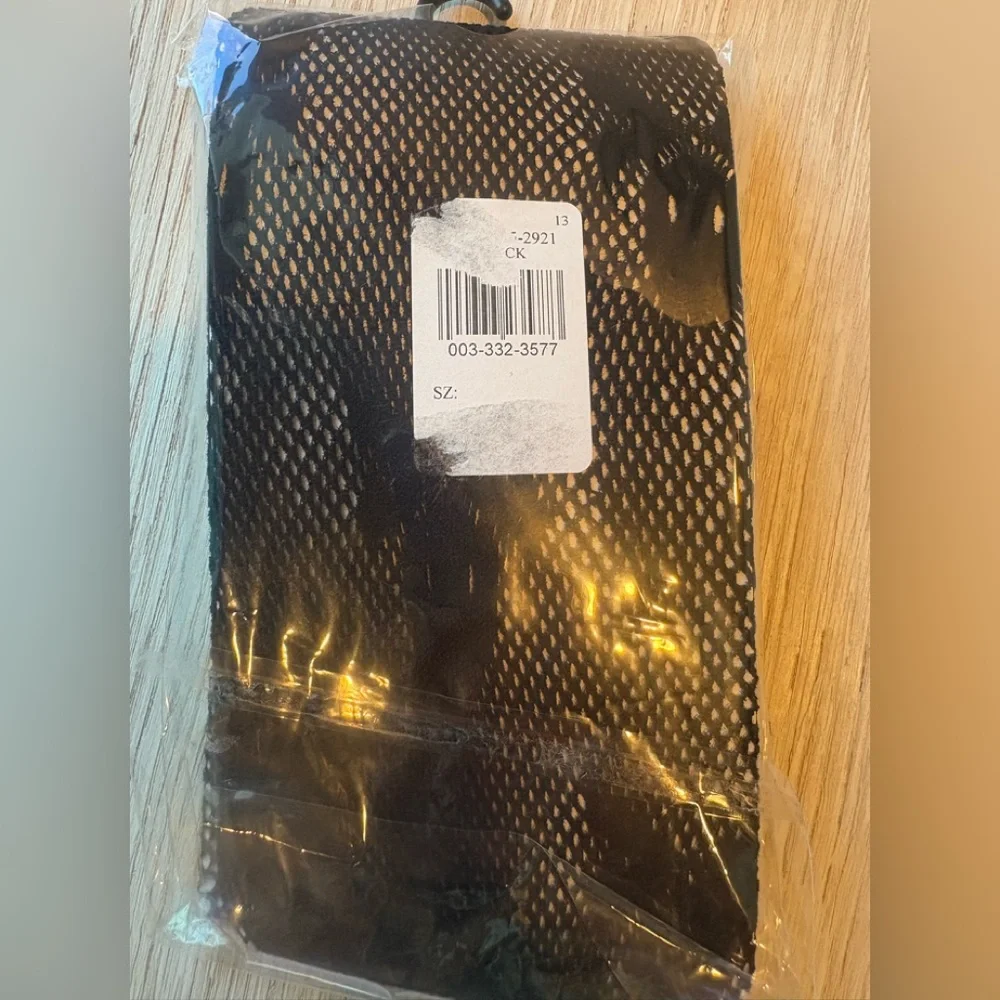 NWT Black Fishnet Stockings with Skull Design-Halloween